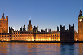 The Palace of Westminster, UK.