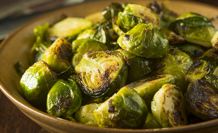 SCIblog 19 April 2021 - How thirsty is your food? - image of a bowl of roasted brussel sprouts