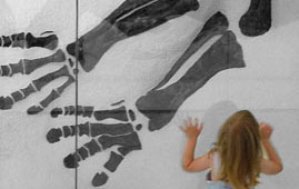 girl and dinosaur