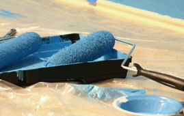 roller and paint tray