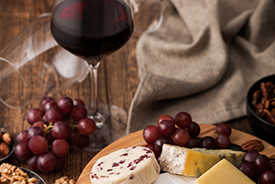 cheese and wine