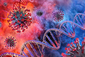Coronavirus medical illustration