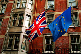 EU UK flags