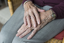 elderly hands