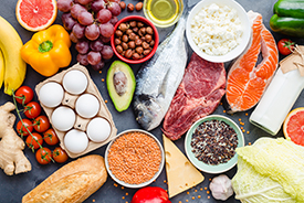 Healthy food platter