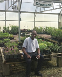Idowu Rotifa at Oakes Daylilies Garden