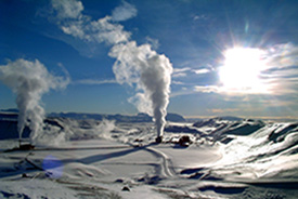 Krafler geothermal power station, Iceland.