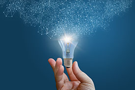 Lightbulb - innovative idea