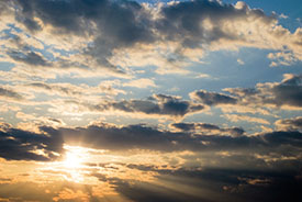 sun in clouds