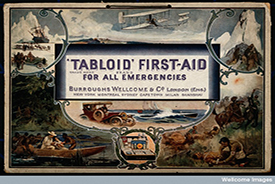 The Tabloid First March ad, showing possible excursions from aroudn the British Empire.