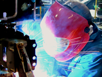 Man Welding