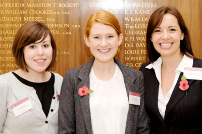 SCI's conference team: Gemma Warren, Susan Fitzgerald and Pamela Hardy (image: S&F Digital)