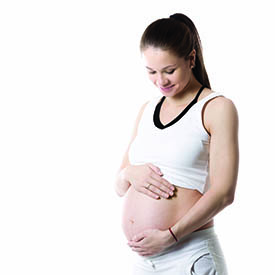 020 Pregnant mother holding bump web