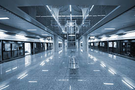 032 Subway station white lighting