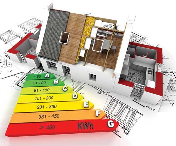 Eco-house construction blueprints