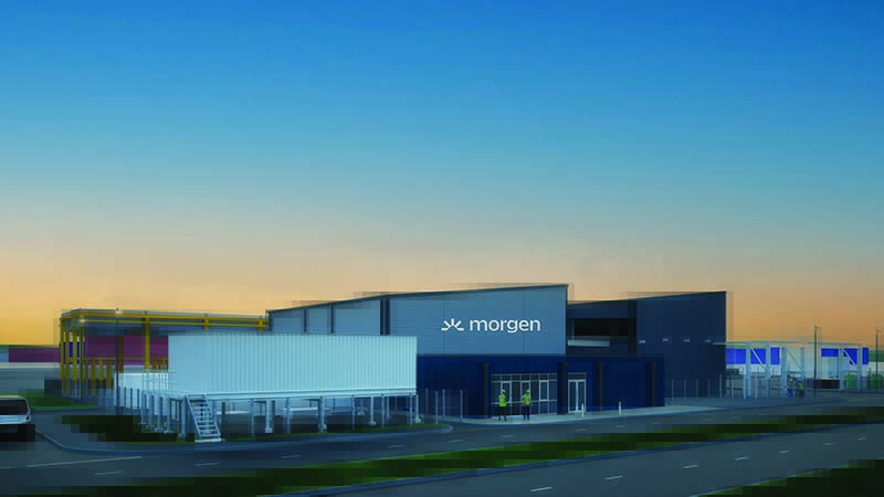 Morgen gren hydrogen plant in UK