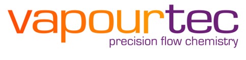 Vapourtec, precision flow chemistry, logo
