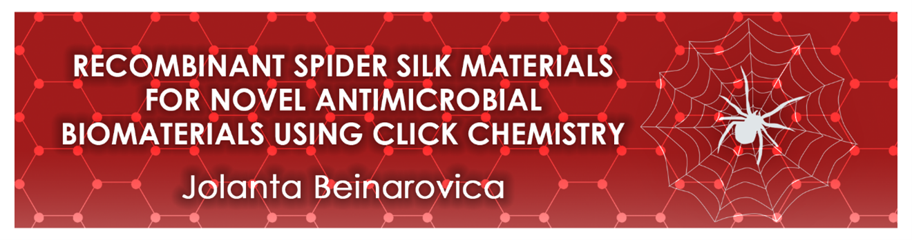Recombinant spider silk materials for novel antimicrobial biomaterials using click chemistry