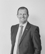 Darren Budd black and white headshot