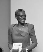Ijeoma F. Uchegbu black and white headshot