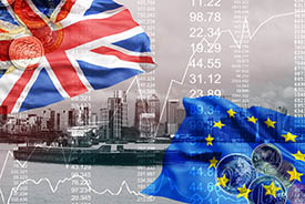 English flag vs EU flag