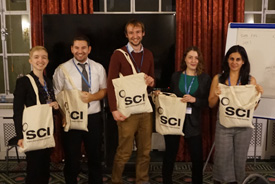 The winning team of the College of Scholars 2017 Bright SCIdea Challenge.