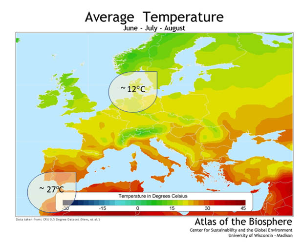 climate change map