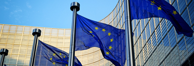 European commission flags 