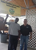 Idowu Rotifa with Mr Ken Oakes