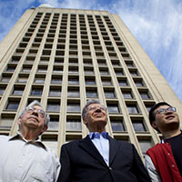The Green Building has 36 accelerometers that record vibrations and movements on selected floors, from the building’s foundation to its roof.