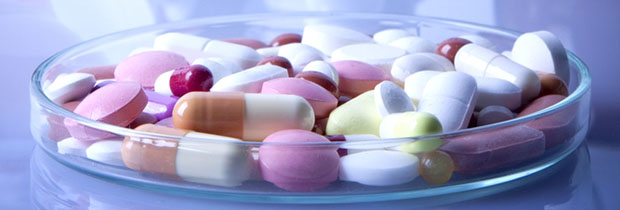 Pills in dish