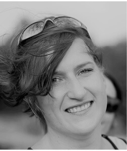 Jen le miere Black and white headshot