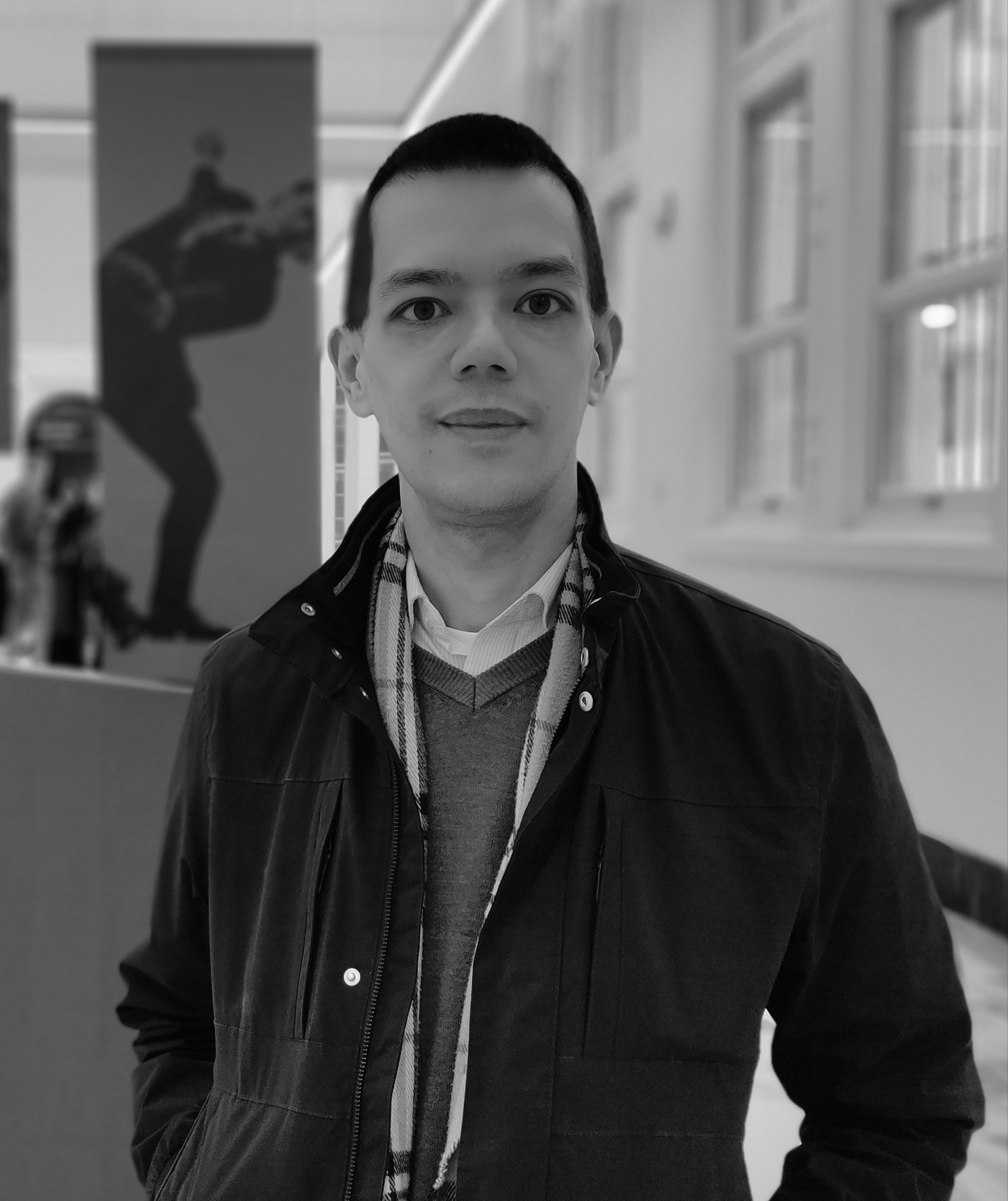 kevin Lam black and white headshot