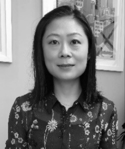 Min Zhang black and white headshot