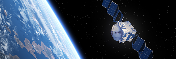 SCI PoliSCI newsletter 24 November 2020 - image of a satellite in space with earth in the background