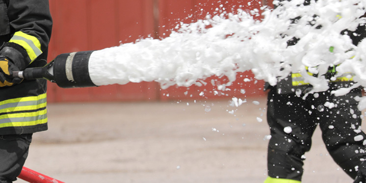SCI News - 26 October 2021 - US takes decisive steps to tackle PFAS in the environment - Image of fire fighting foam