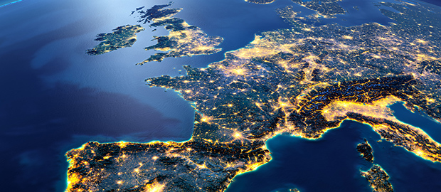 PoliSCI Newsletter - 7 December 2021 - image Europe from space by night