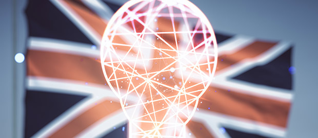PoliSCI newsletter 16 February 2021 - image of the UK flag and a lightbulb