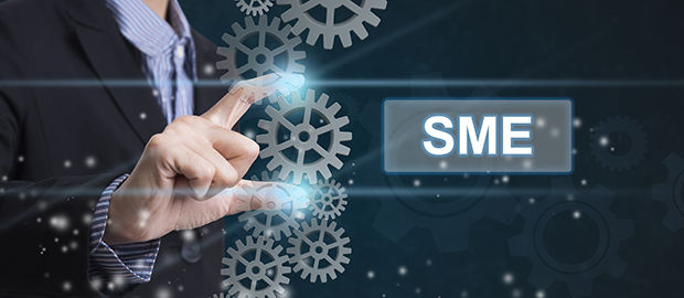 PoliSCI newsletter 23rd February 2021 - image of a man with an SME graphic overlay