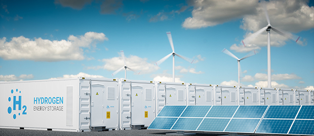 SCI PoliSCI newsletter 23 March 2021 - image of power gas concept, wind turbines and solar panels