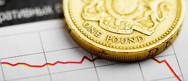 PoliSCI newsletter 9 March 2021 - Budget 2021 - image of a pound coin and graph