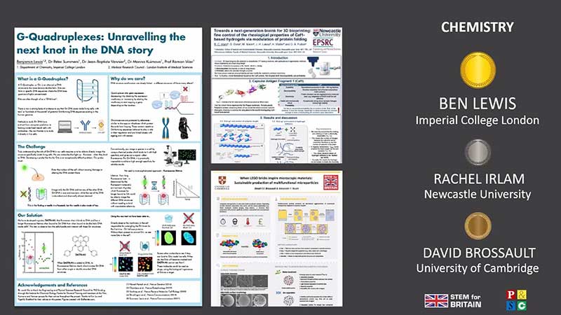 Stem for Britain 2021 Chemistry winners