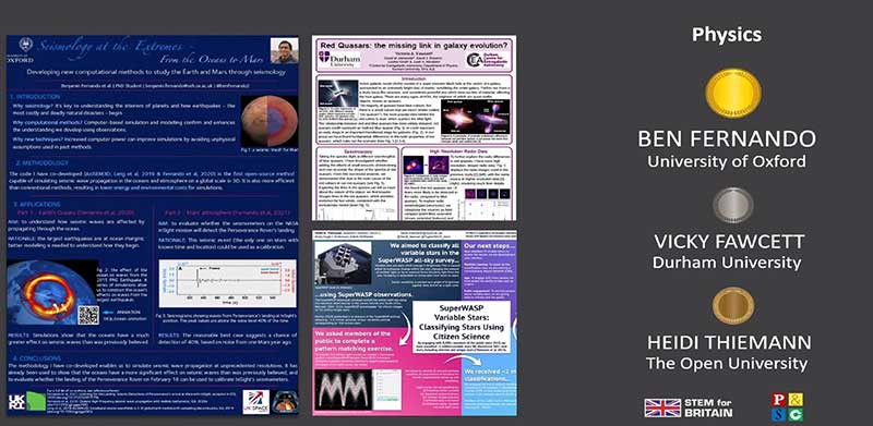 STEM for Britain 2021 Physics winners