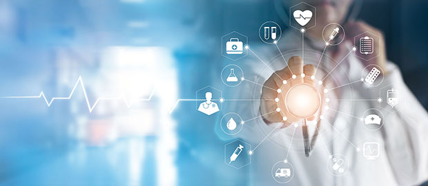SCI PoliSCI newsletter - 1 April 2021 - image of graphic medic/ scientist and virtual network