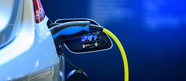 PoliSCI 13 April 2021 - Clean Energy Research - image of electric car being charged