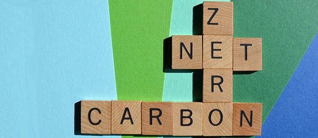 SCI PoliSCI newsletter - 6 May 2021 - Tackling the climate crisis - image of wooden tiles spelling net zero