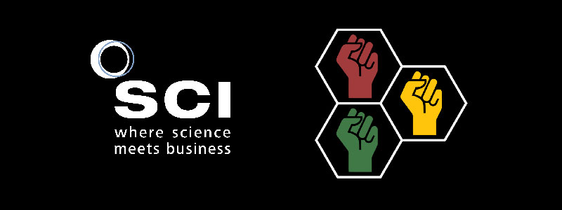 #BlackInChem and Society of Chemical Industry (SCI) logo