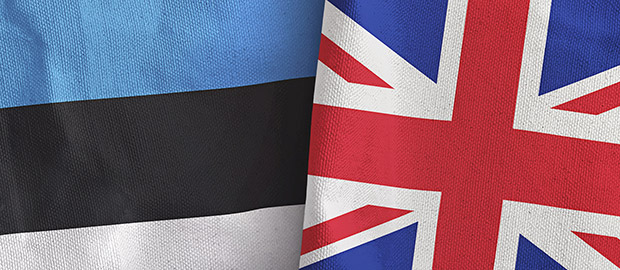SCI PoliSCI newsletter - 19 April 2022 - image of UK and Estonian flag next to each other