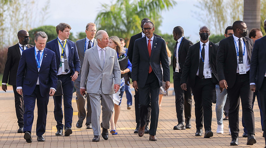 His Royal Highness, The Prince of Wales and His Excellency Paul Kagame, President of the Republic of Rwanda meet at the Kigali Summit on Malaria and Neglected Tropical Diseases - 23 June 2022