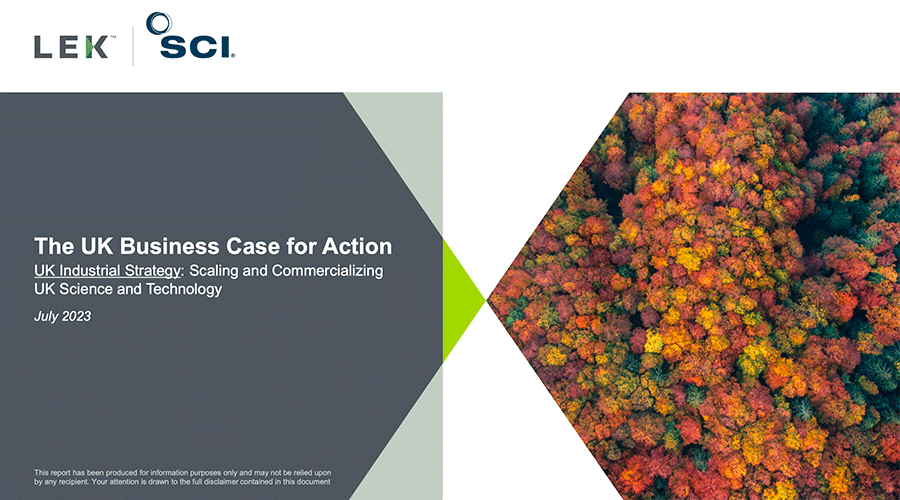 Industrial Strategy: Scaling and Commercializing UK Science and Technology